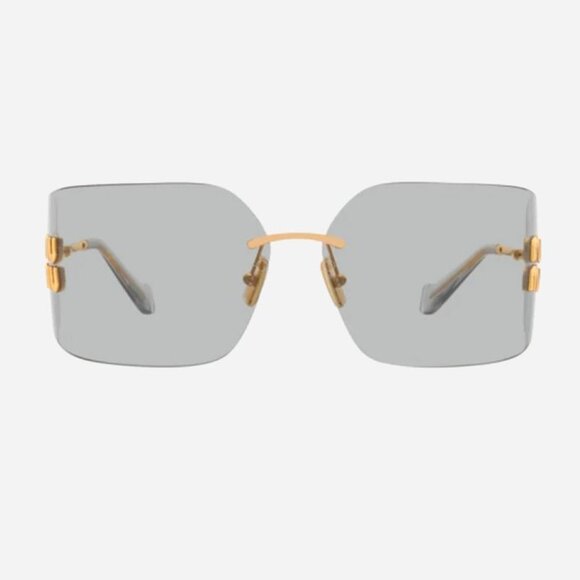 NEW Miu Miu MU 54YS 5AK30B Miu Miu  mask with brand logo MU54YS 5AK30B - Picture 3 of 5